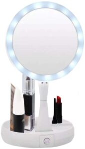 Espelho para maquiar com luz de LED